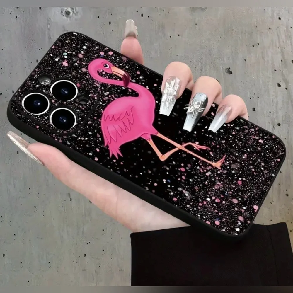 IPhone 14 Max Pro Pink Flamingo Cell Phone Case NWT